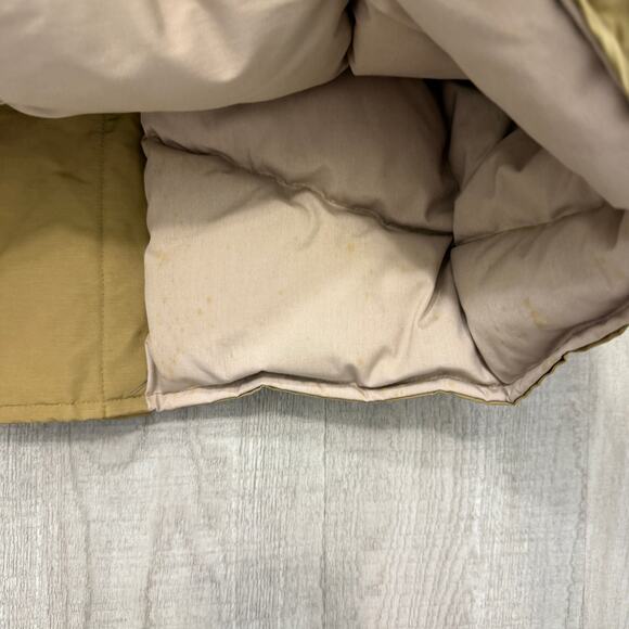 Vintage Eddie Bauer Goose Down Parka Jacket Men's 2XL Tan Coat 80s Sherpa Collar - Picture 9 of 14